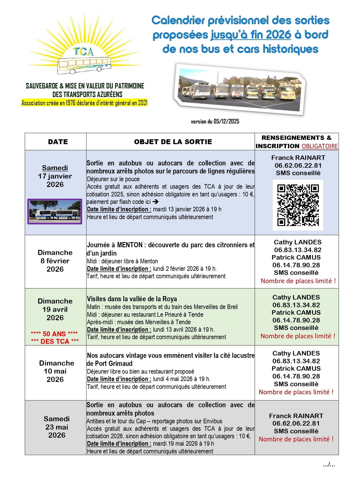 Calendrier prévisionnel sorties TCA 2026a page 0001 min